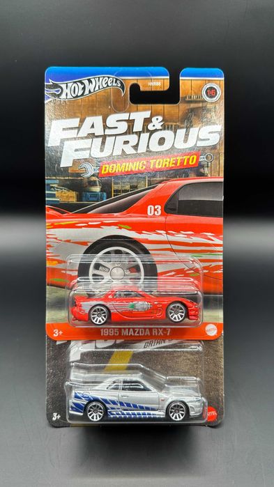 Hot Wheels 1995 Mazda RX-7 + Nissan Skyline Fast&Furious