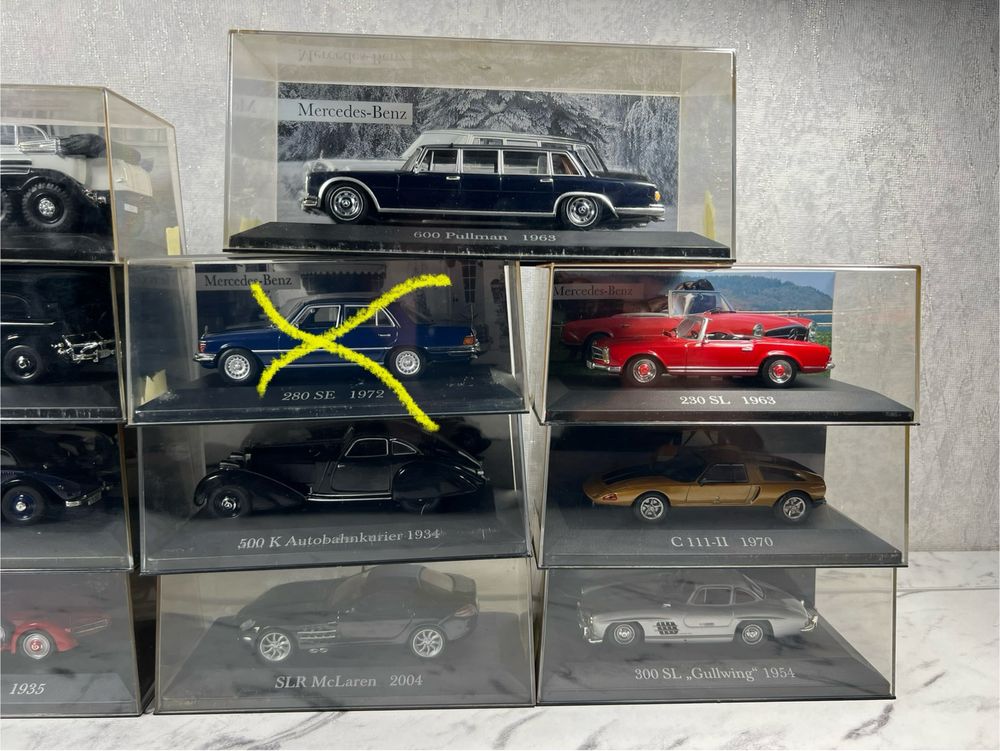 Mercedes colection 1:43 моделі машинки