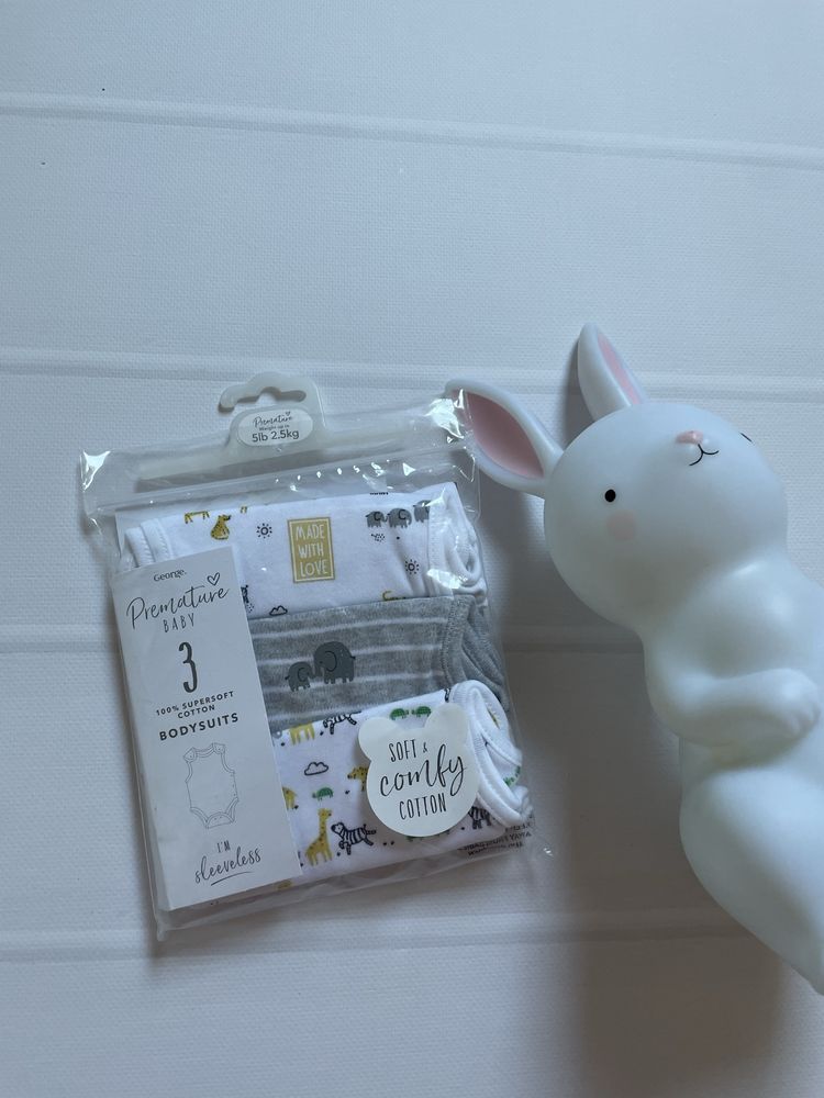 50 do 2,5kg George 3pak body na szerokich ramiączkach rozpinany bok