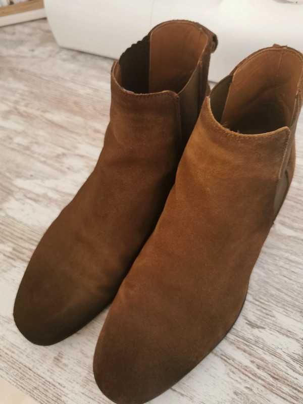 Botas em camurça camel, para homem,  n.º 41