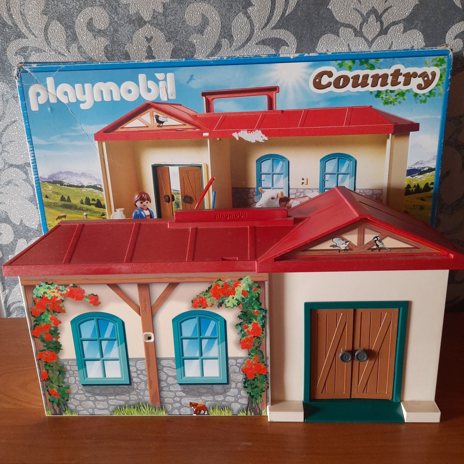Playmobile farma, gospodarstwo z kartonem oryginalnym 4897