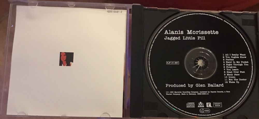 CD, ALANIS MORISSETTE, Jagged Little Pill, używana, stan bardzo dobry