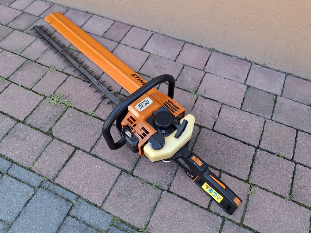Nożyce spalinowe Stihl HS 80 obracany uchwyt pracy blokada noży super
