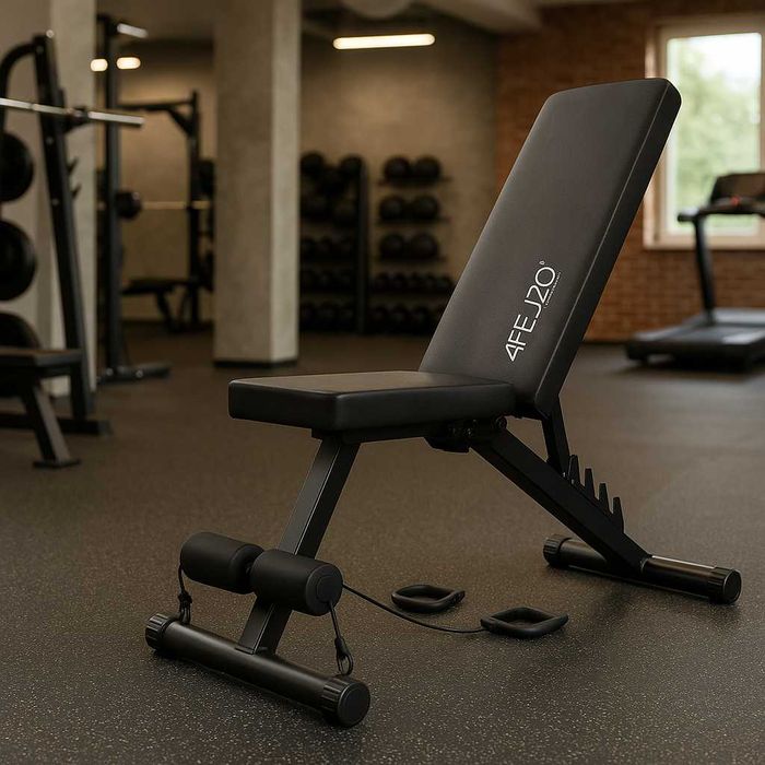 NOWA Ławka Treningowa Regulowana Prosta Skośna Do Ćwiczeń Składana