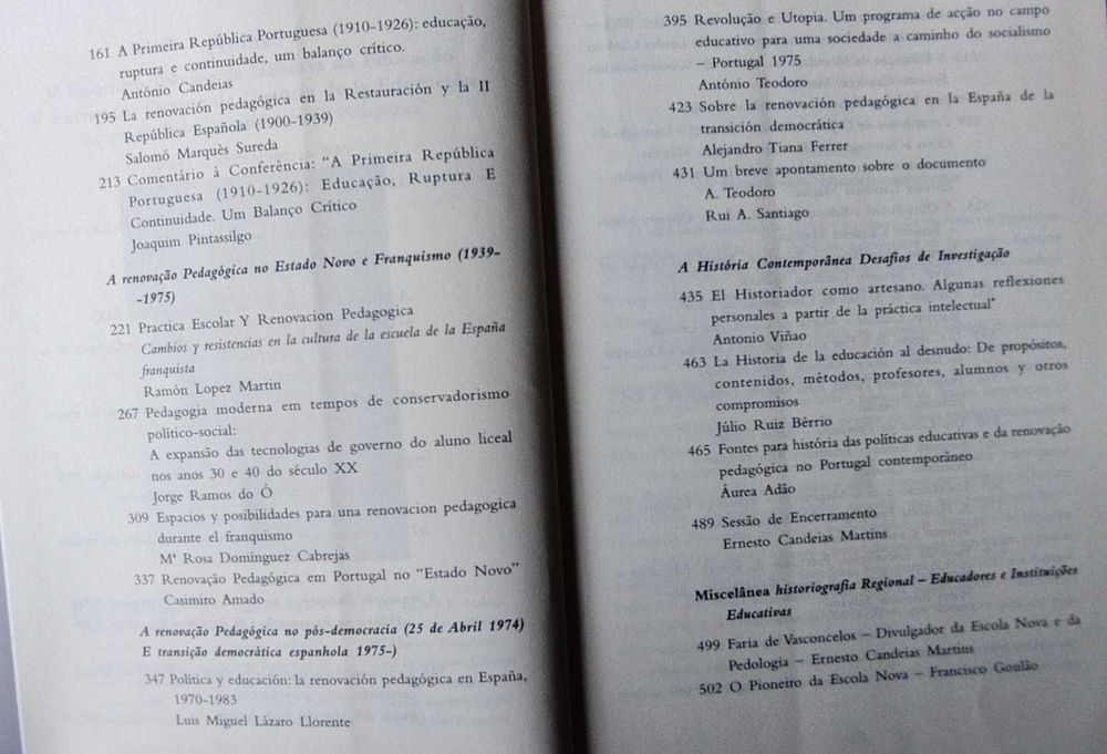 Actas do V Encontro Ibérico de História da Educação
