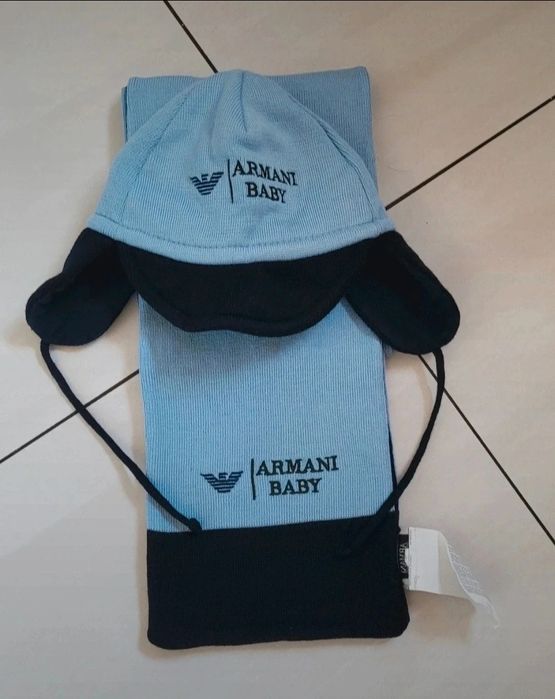 Kurtka Czapka szalik buciki Armani