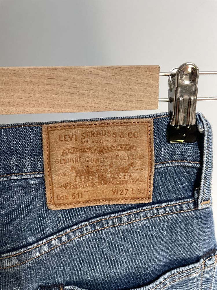 Jeansy damskie levis 511 slim mid rasie