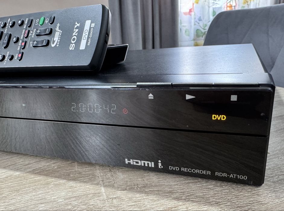 SONY RDR-AT100 #Nagrywarka DVD HDD #160GB #USB #HDMI #DV #PL Menu #Pil