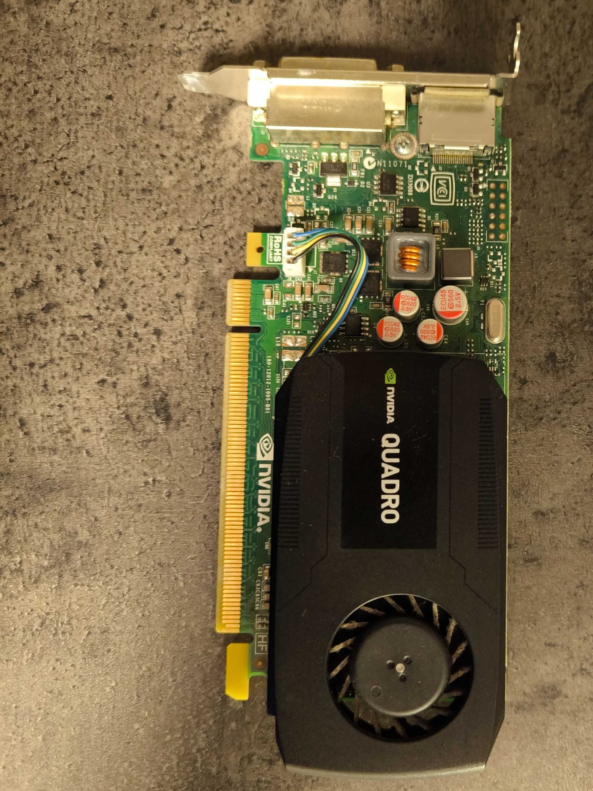 Видеокарта NVIDIA QUADRO K600 [1Gb, DDR3, 128BIT, Dx12 ]