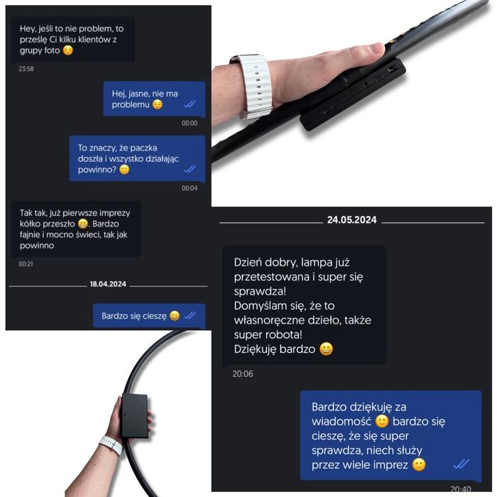 Mocna lampa pierścieniowa LED ring 70cm do zdjęć z pilotem i regulacją