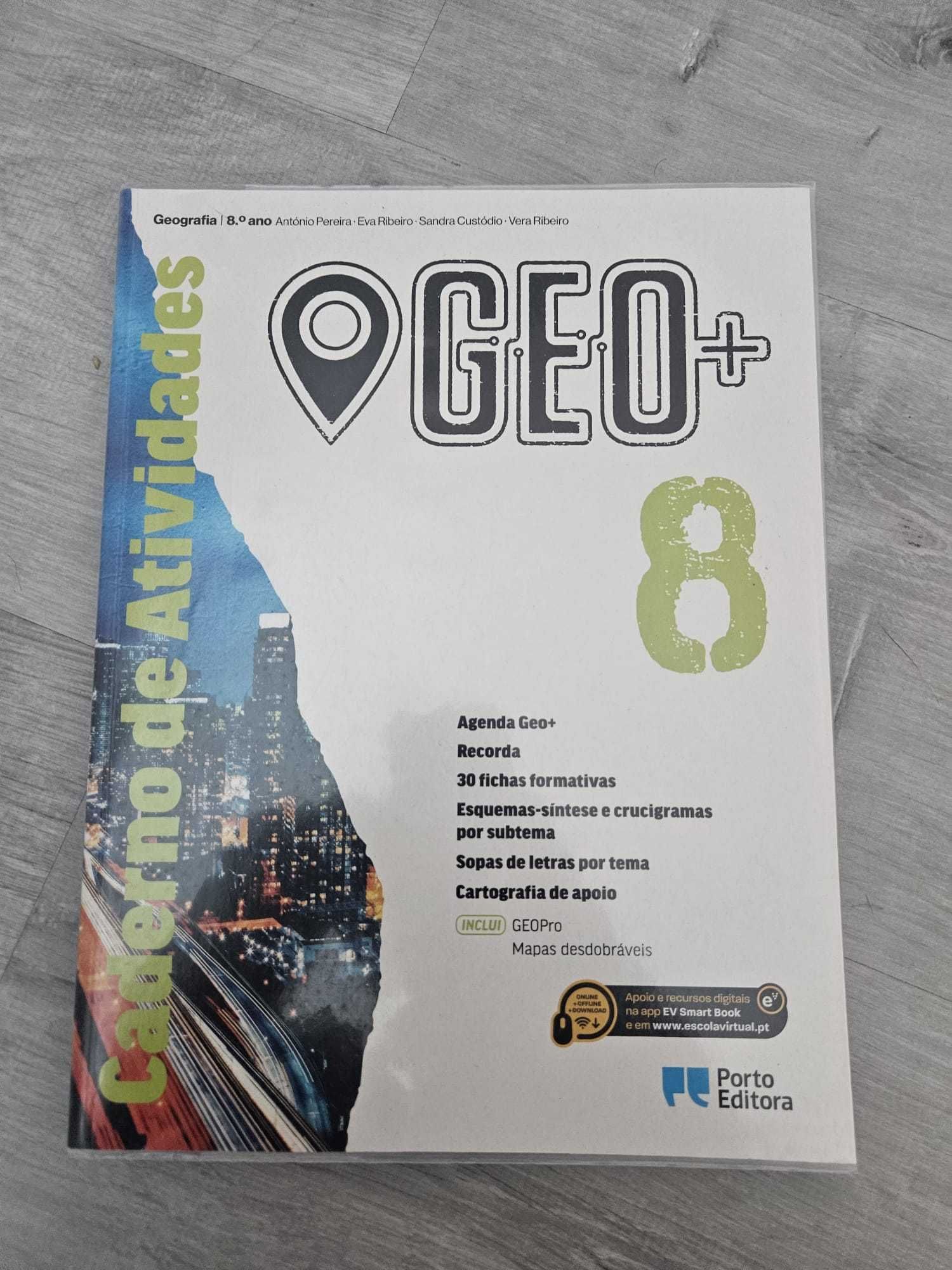 Conjunto GEO+ 8.º Ano — Geografia: Manual + Caderno
