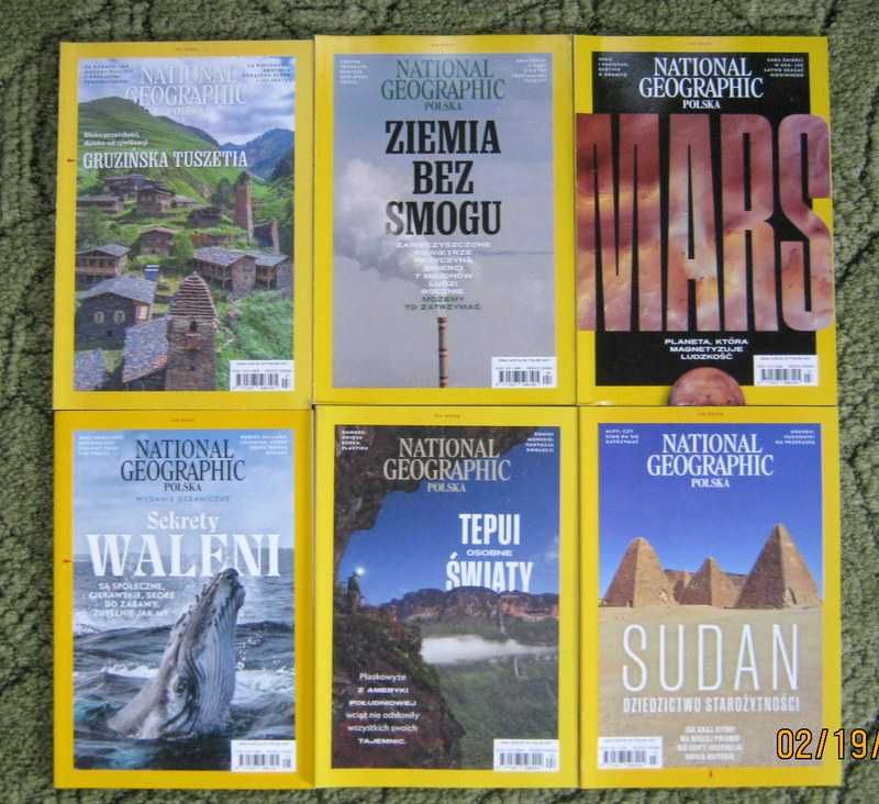 National Geographic 12 egzemplarzy