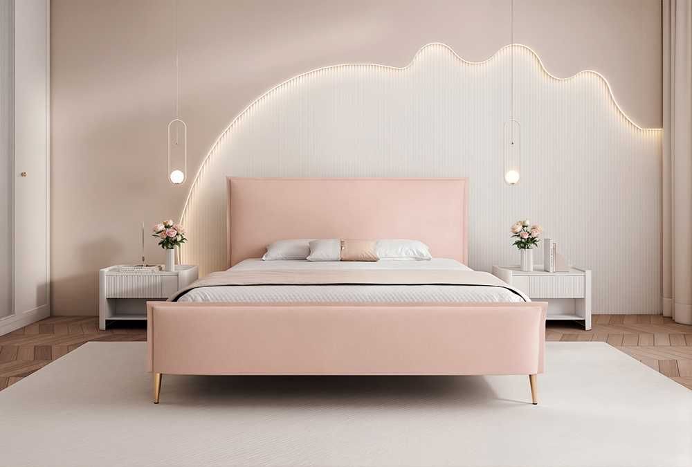 Łóżko tapicerowane CANDY SLIM z pojemnikiem na pościel DARMOWA DOSTAWA