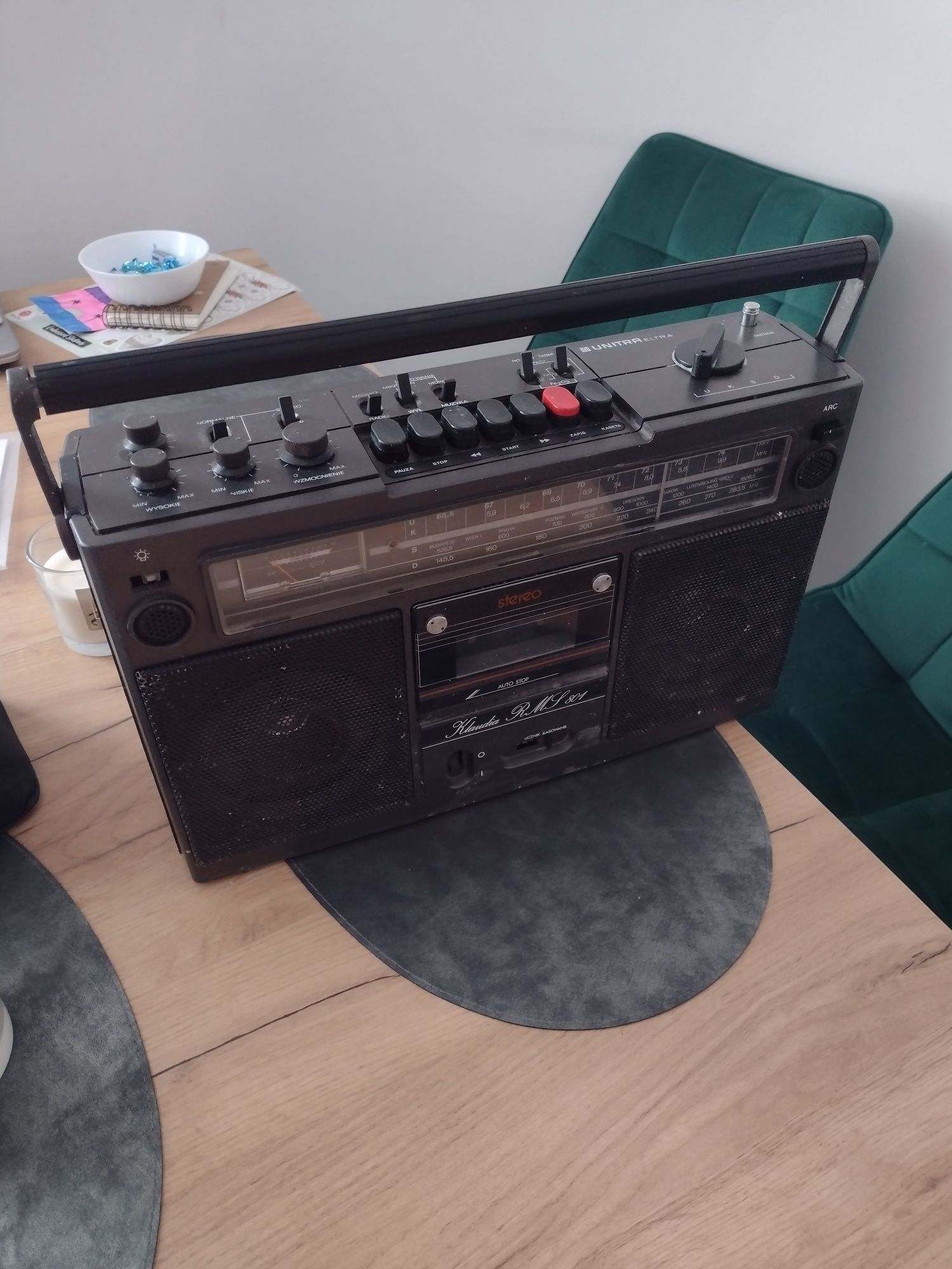 Radiomagnetofon UNITRA eltra Klaudia RMS 801