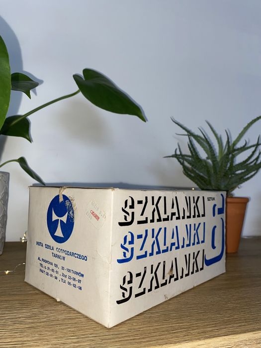 PRL 6 szklanek w oryginalnym opakowaniu Tarnów