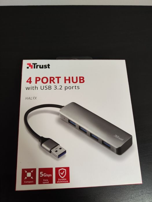 Nowy! Hub Trust USB 3.2 na 4 USB