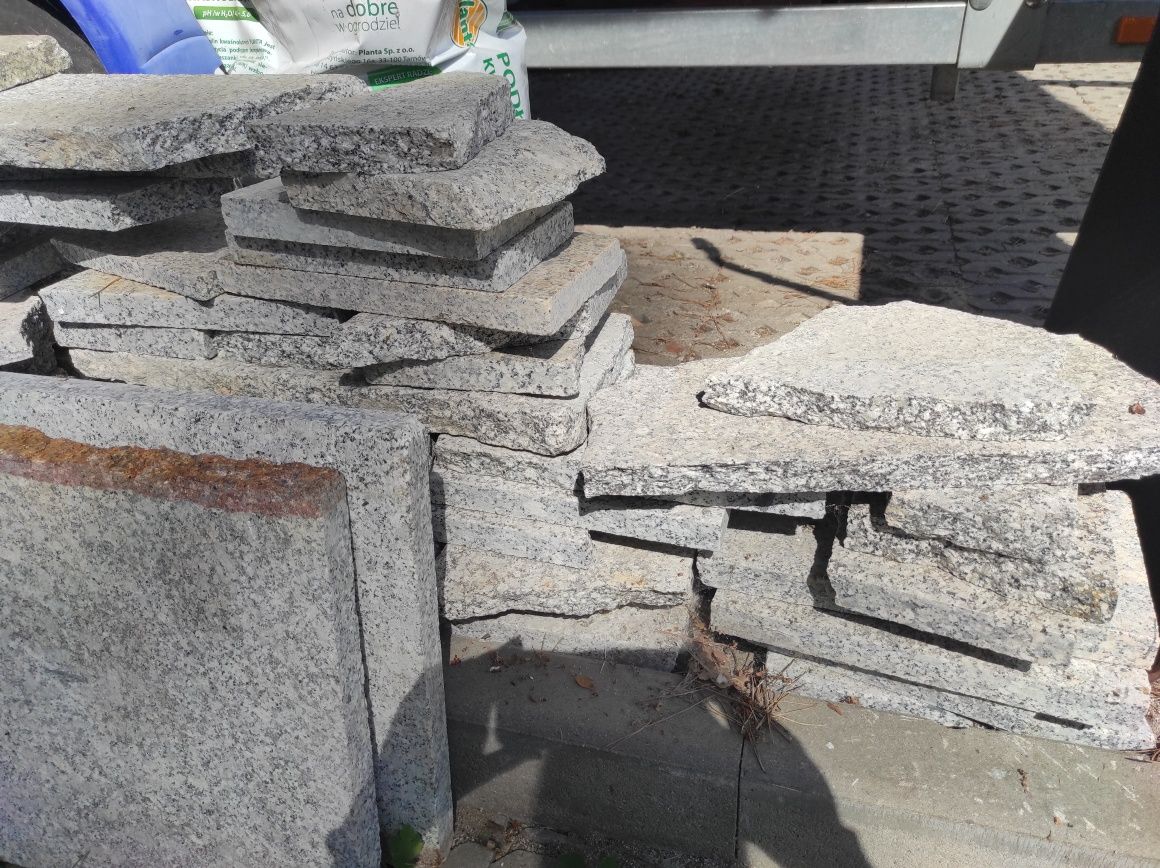 Płyta granitowa i kostka granitowa