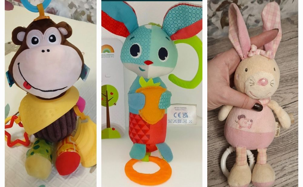 Підвіска Tiny Love на коляску кроватку автокрісло Зайчик,Мавпа