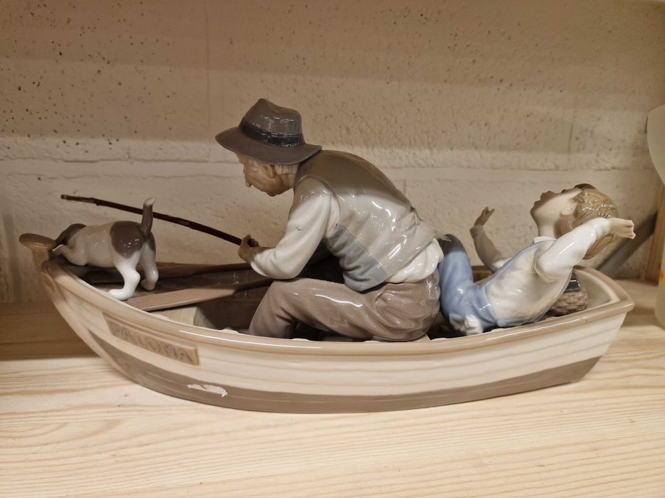 Статуэтка рыбалка с дедом,  Lladro