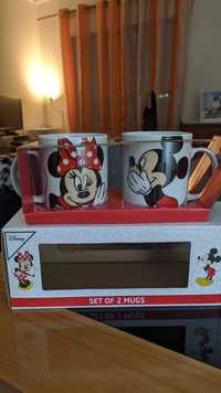 Conjuntos canecas Minnie+Mickey *NOVO*