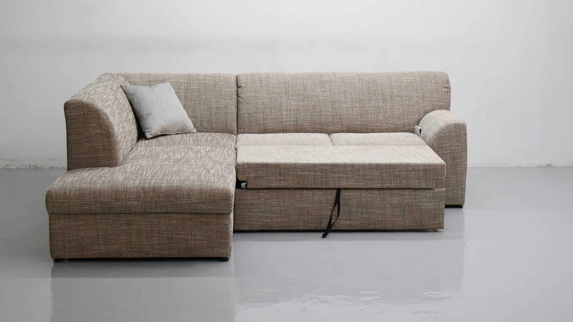 TBN Nowy narożnik z funkcją spania rogówka KANAPA sofa TKANINA