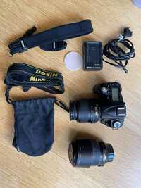 Zestaw Nikon D90 + Nikkor dx af-s 18-55 mm f/3.5-f/5.6 + Nikkor dx af-