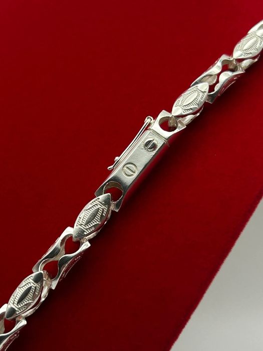 Łańcuszek cartier okrągły srebrny bez wisiorka .