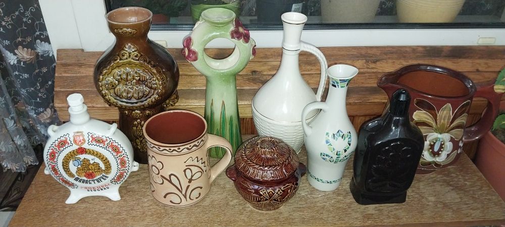 Вінтажна кераміка. Ваза. Штоф. Глечик.
