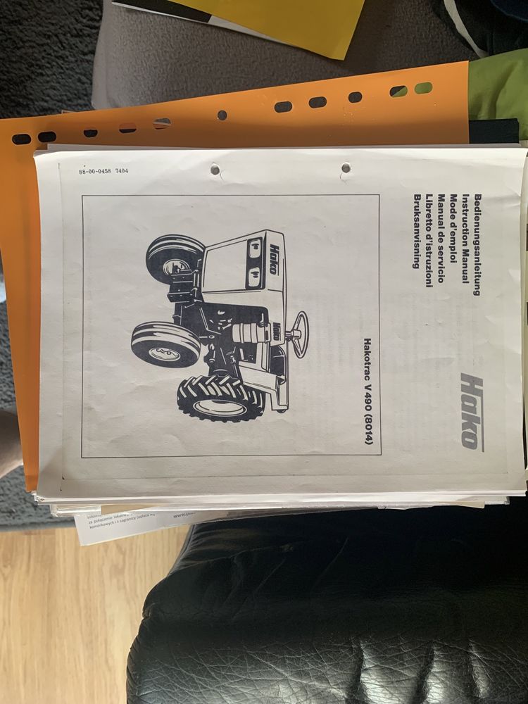 Instrukcja obsługi hakotrac ,hako.2300,490,2000,