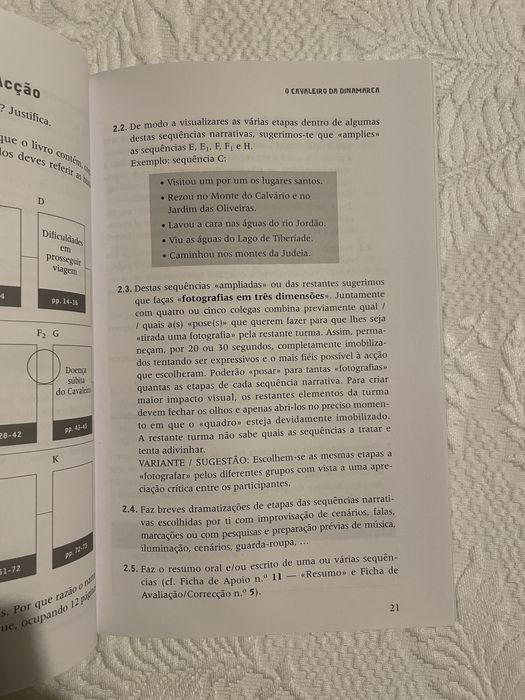O cavaleiro da Dinamarca -o texto em analise
