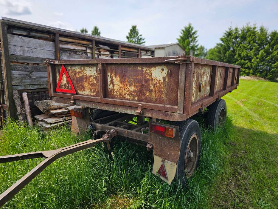 2x Przyczepa rolnicza 3,5 t i 4.5t wywrotka