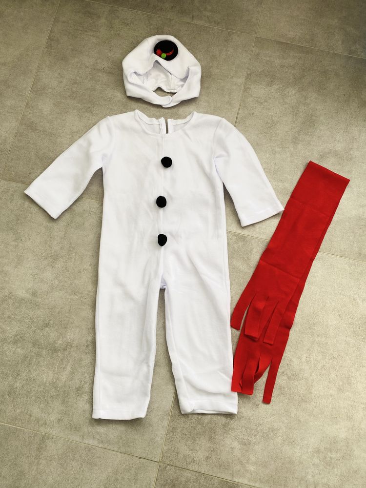 Новий костюм сніговика мʼякий 110 розмір 4-5 роки.
