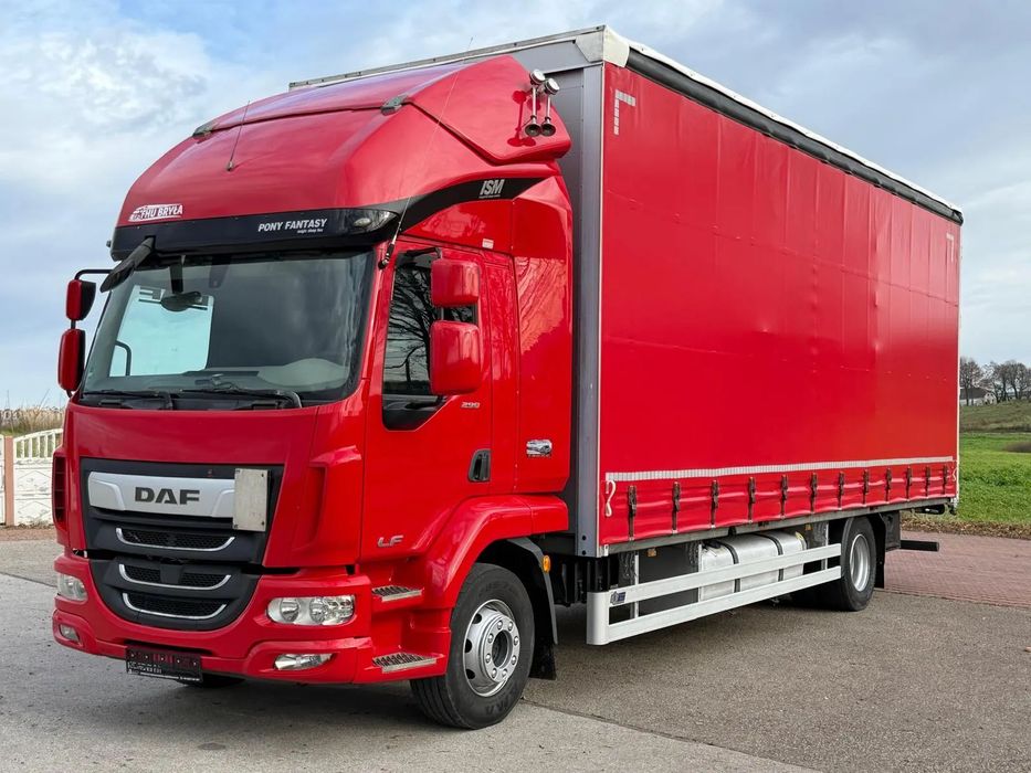 DAF LF 260 / WINDA / 16TON DMC / 3M WYSOKOŚĆ / JUMBO /  FIRANKA / SYPIALKA / AUTOMAT / JEDEN WŁAŚCICIE  / EURO 6 / 2017/ SPROWADZONY / 19 PALET / DUŻA ŁADOWNOŚĆ /