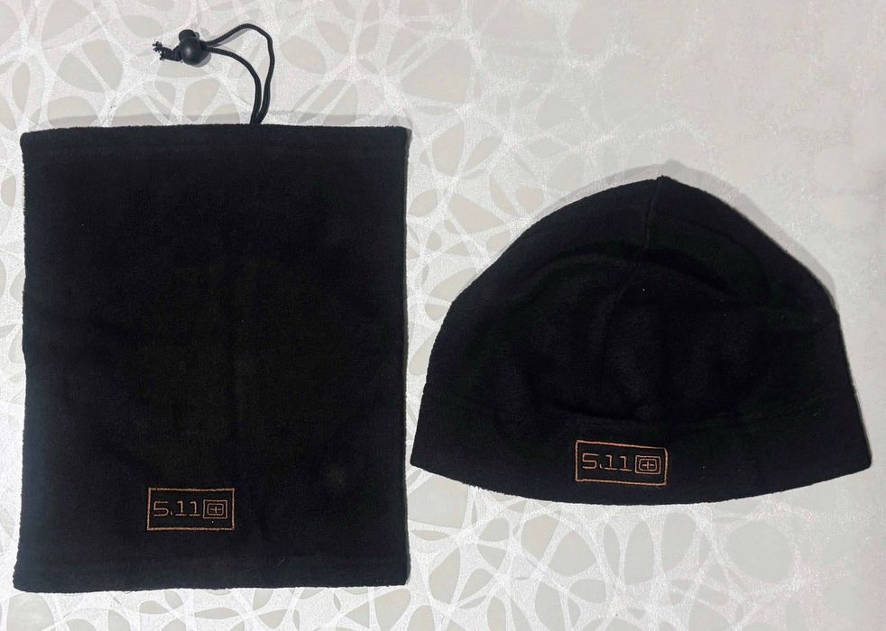 Теплий флісовий комплект баф + шапка 5.11