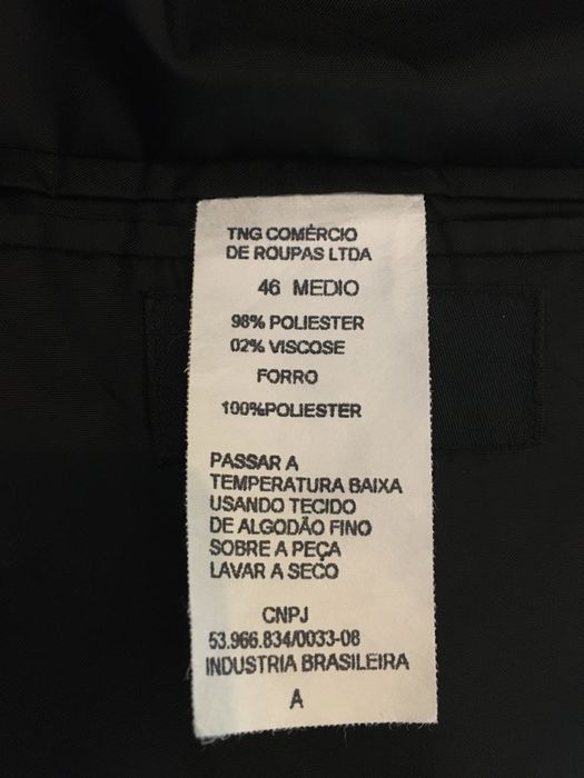 Fato Homem Tng preto