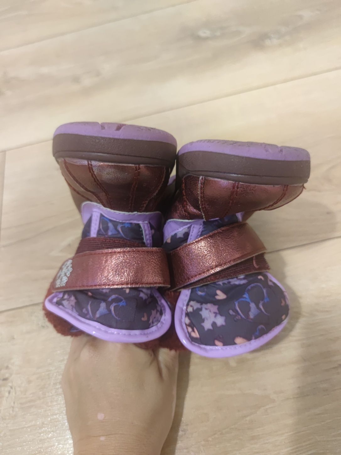 Śniegowce buty zimowe ocieplane dziewczynka 23