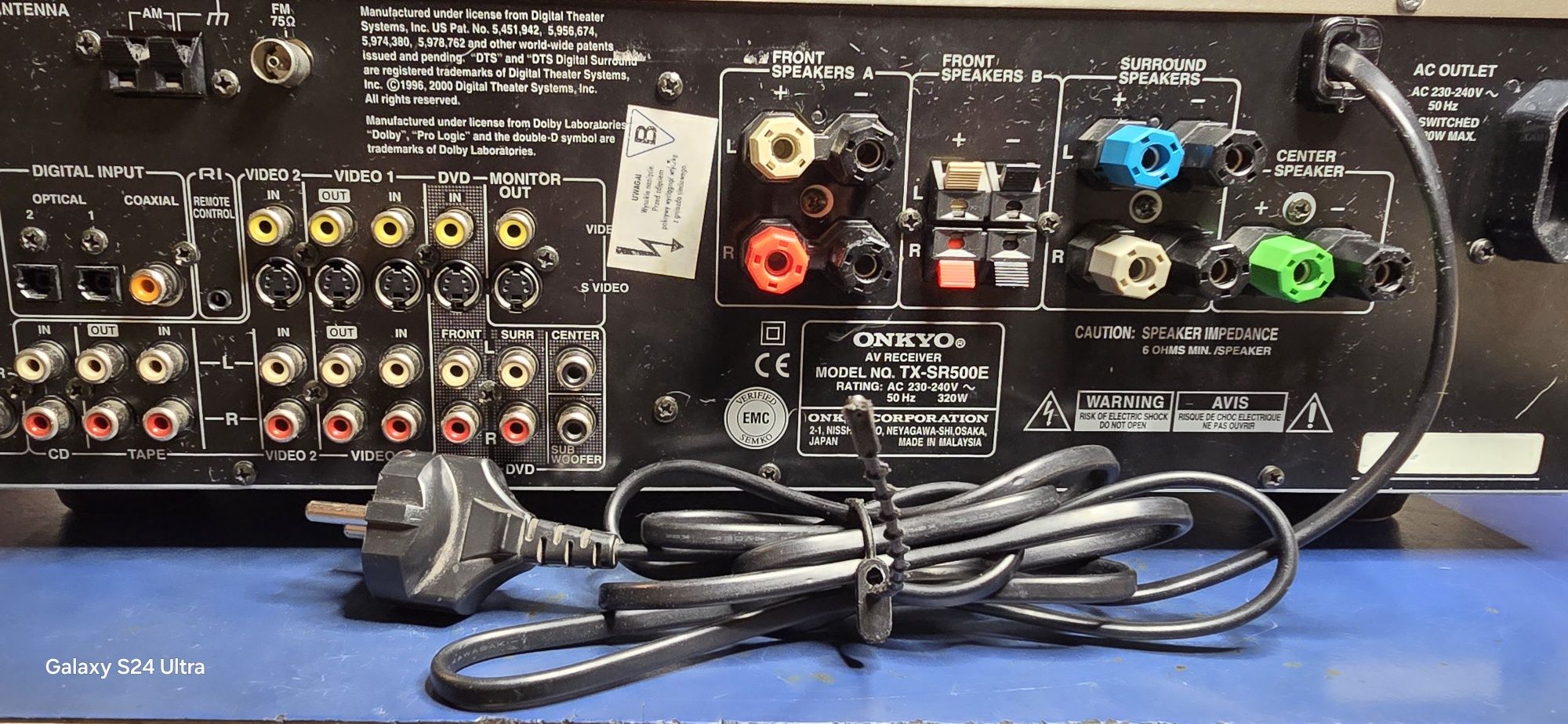 Amplituner onkyo tx-sr500e  5.1  100% sprawny +pilot orginalny