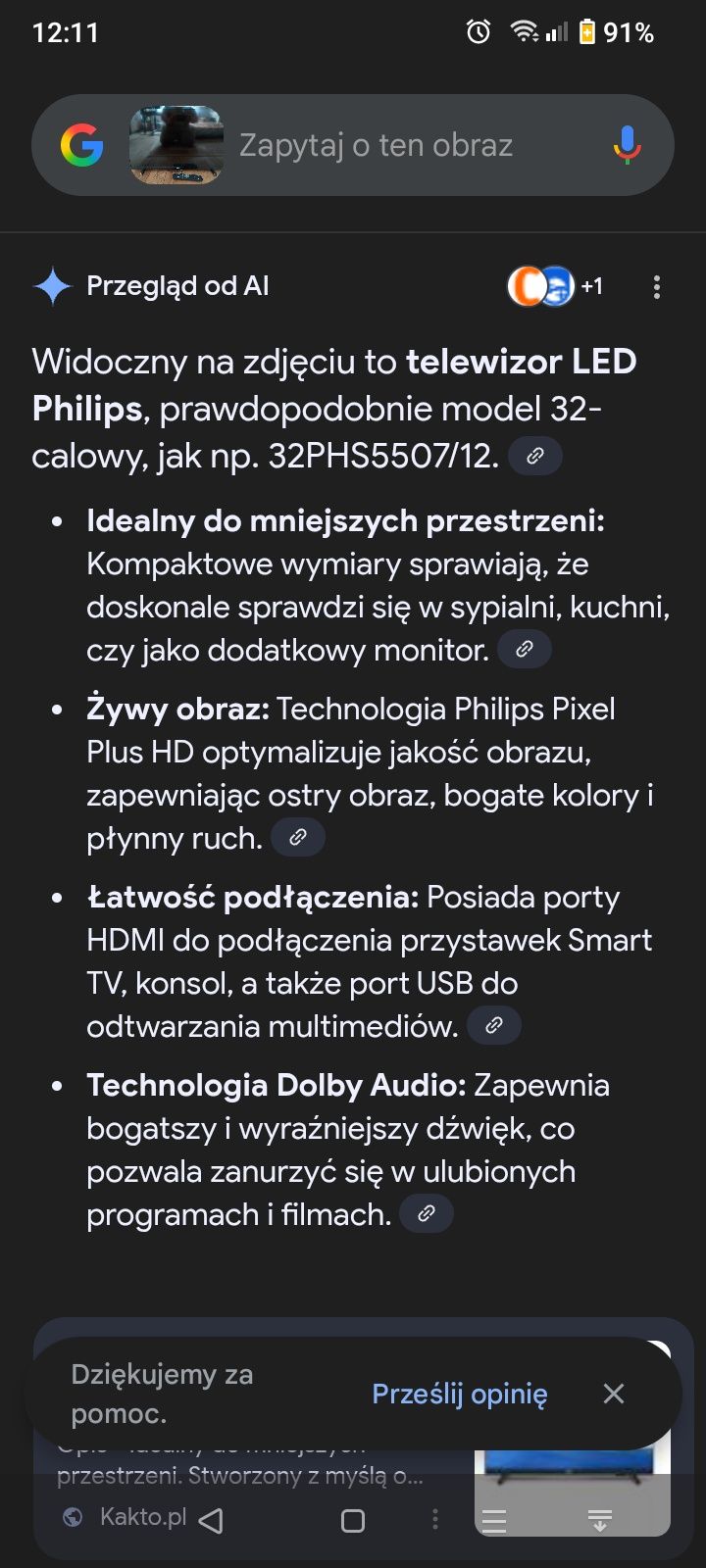 Telewizor 32 led Philips