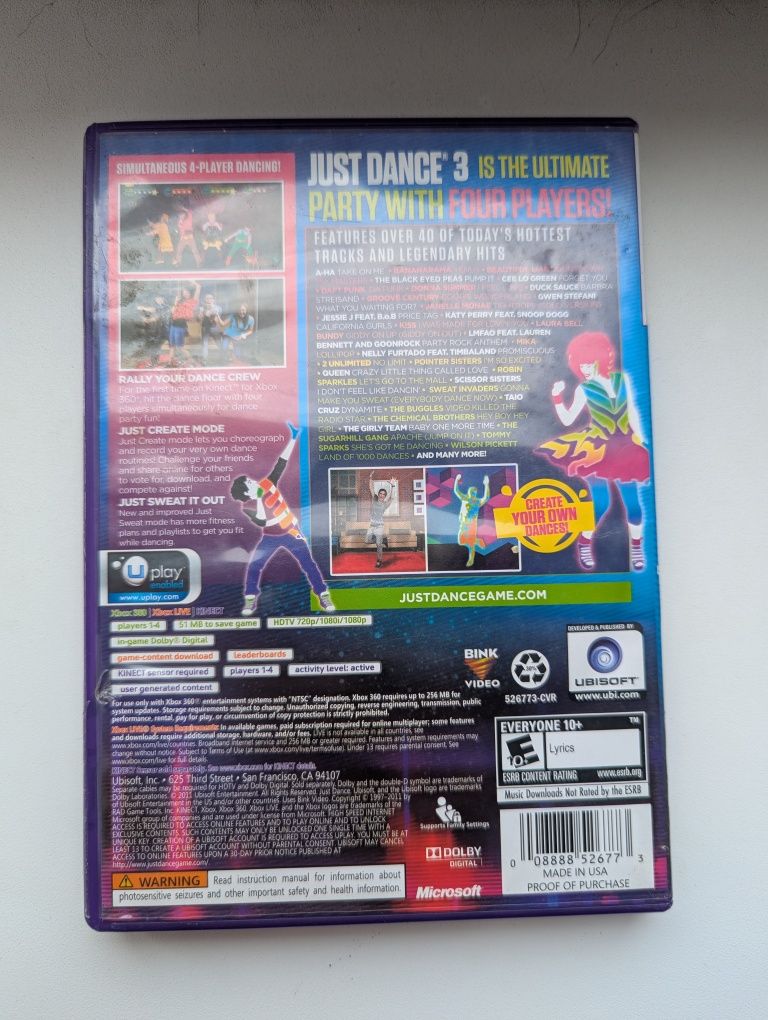 Just Dance 3 ігри игры диски на Xbox 360