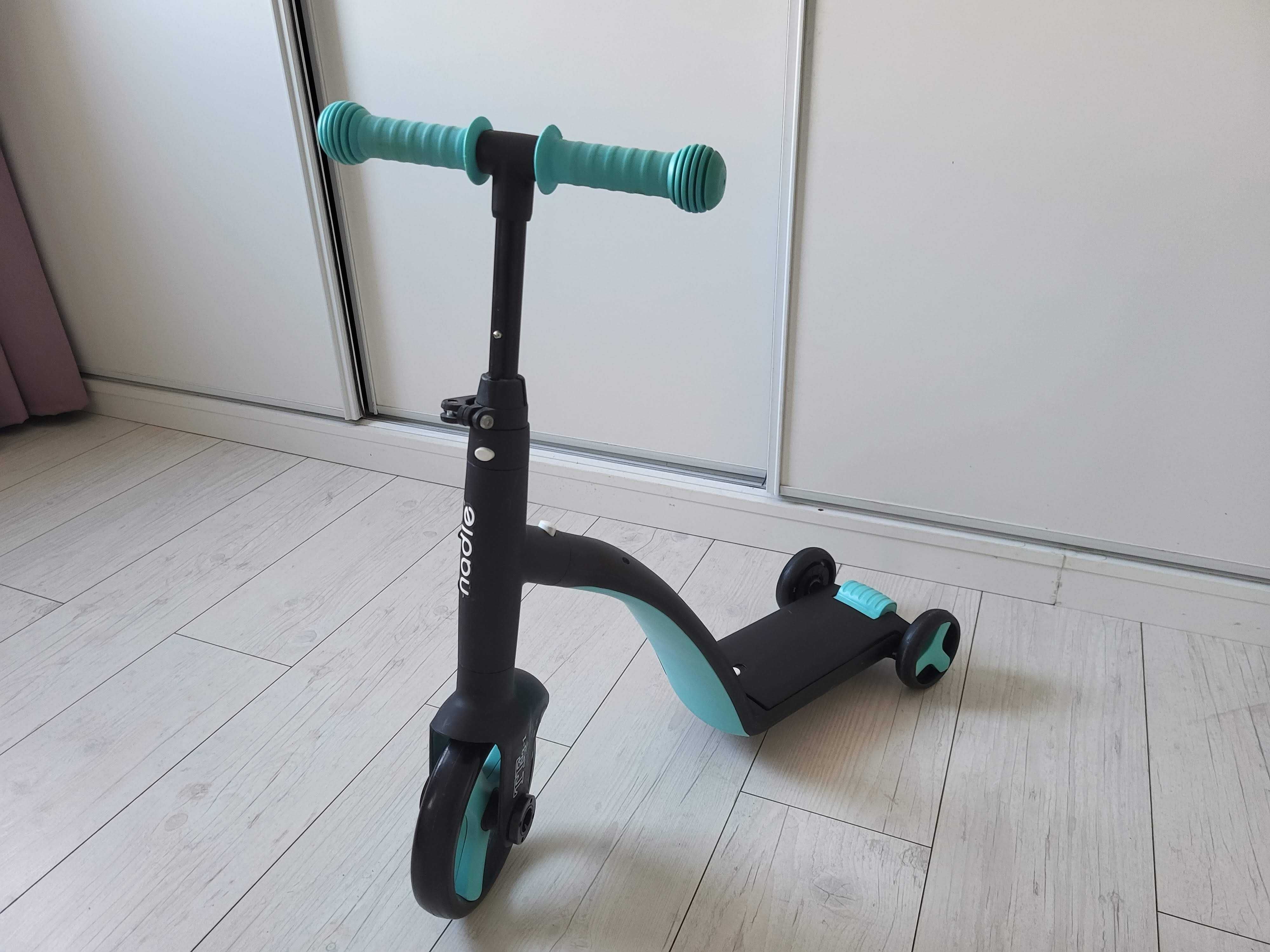 Nodle rower, hulajnoga, biegowy 3w1 jak nowy