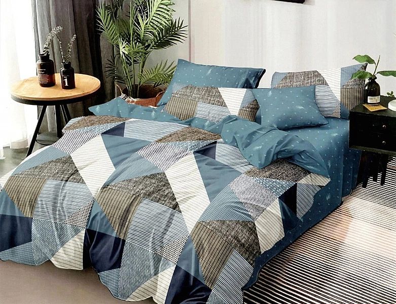 POŚCIEL mikrofibra trójwymiarowa stylowa komplet 160x200/3 części HXDD