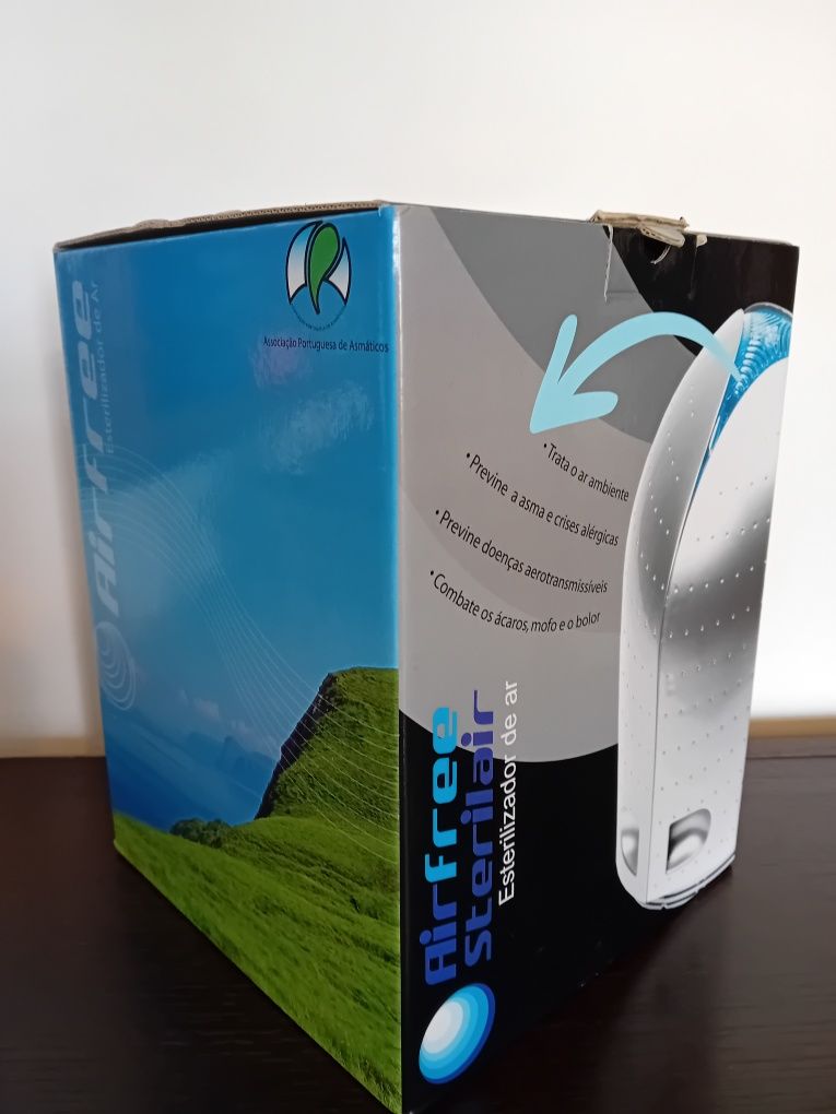 Sterilair Airfree cor preta filtro purificador esterilizador de ar