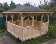 Altana drewniana 3x3 pergola Altanka ogrodowa Taras Wiata domek ogród