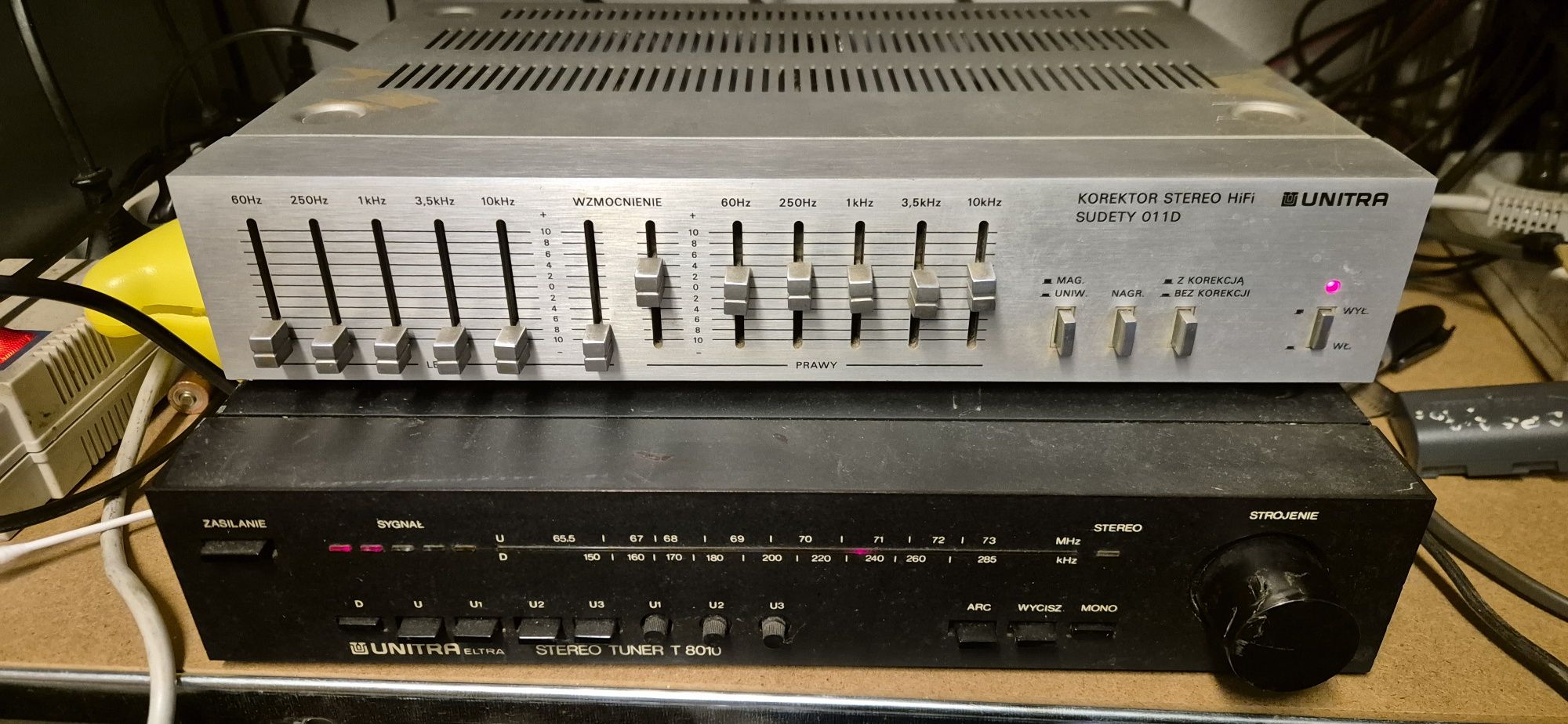 Unitra Korektor Sudety 001D plus tuner 8010 nie radmor altus technics