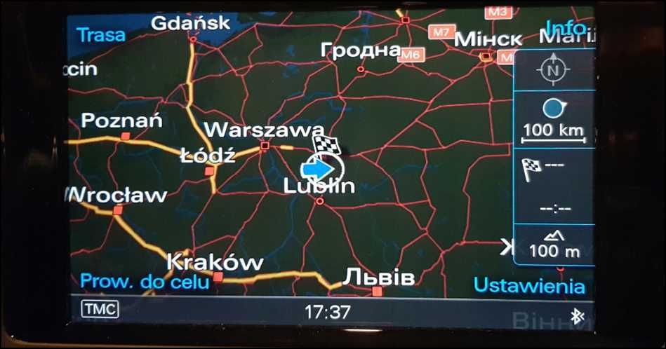 Polskie menu AUDI MMI 3g A4 B8 A6 Q7 Q5 mapa oraz różnych modeli BMW
