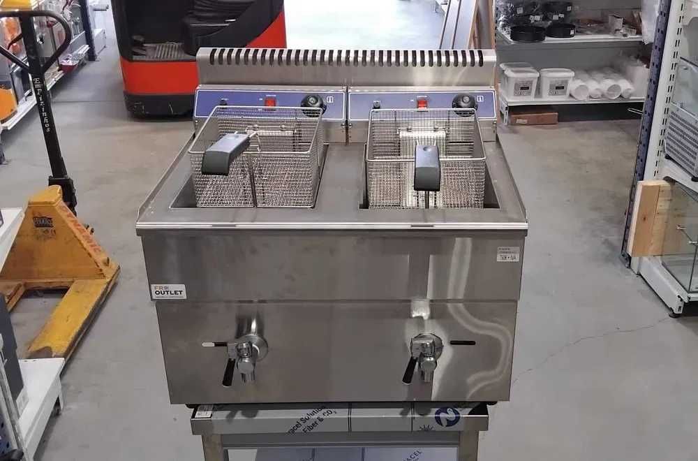 Fritadeira Dupla a Gás 17+17L + NOVA