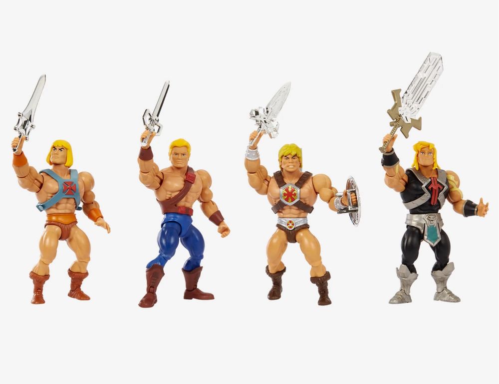 Masters of the Universe Origins He-Man 40th Anniversary 4-Pack