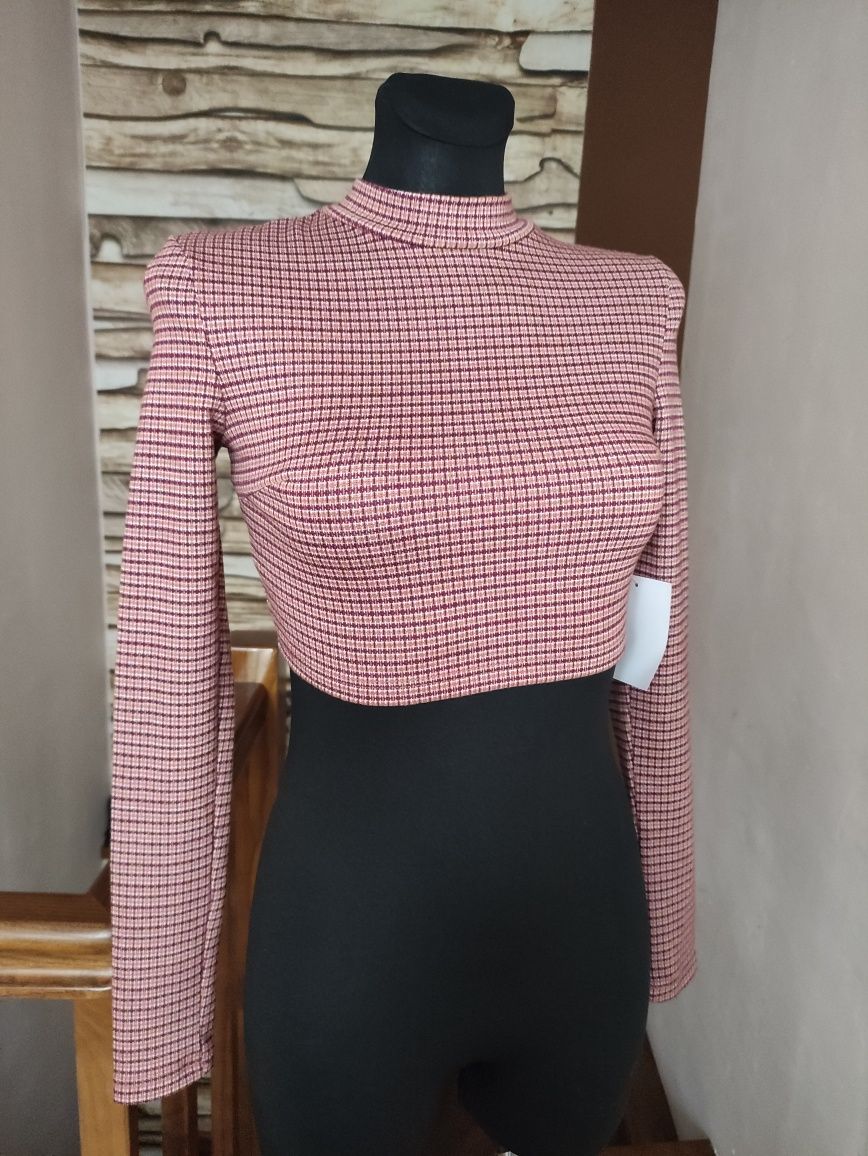Top golf polgolf Crop top wiązanie sznurki na plecach XS 34 nowy nowa