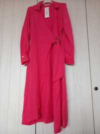 NOWA Sukienka Różowa Fuksja Taranko rozmiar 34