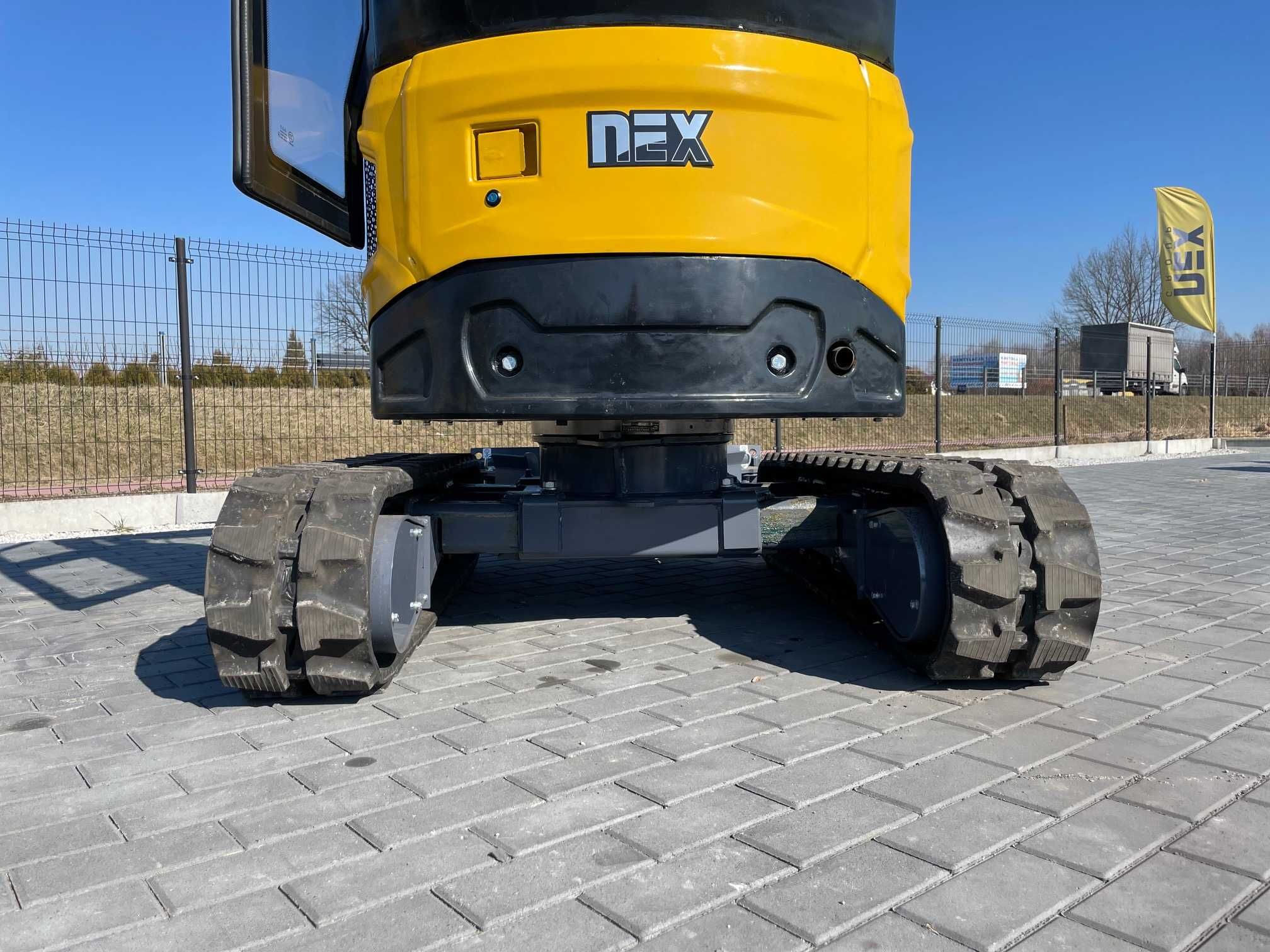 NEX N18 silnik KUBOTA minikoparka 3 łyżki szybko i złącze hydrauliczne